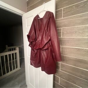 Elegant Burgundy Women's Jacket